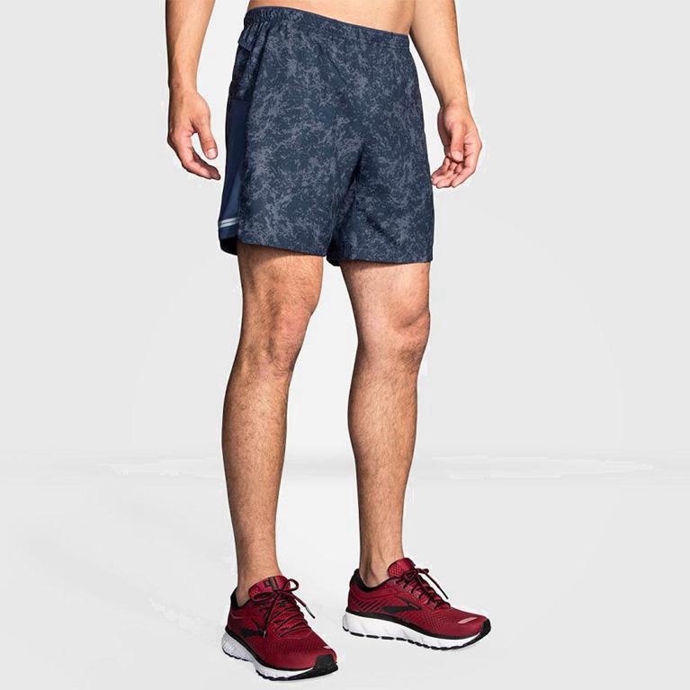 Brooks Sherpa 7 2-In-1 Mens Running Shorts - Blue - Philippines (279164CZS)